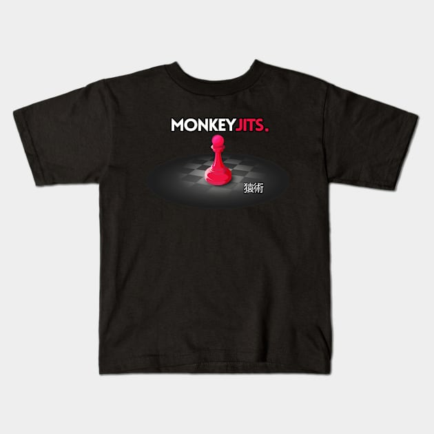 Monkey Jits - David Versus Goliath Kids T-Shirt by rodney